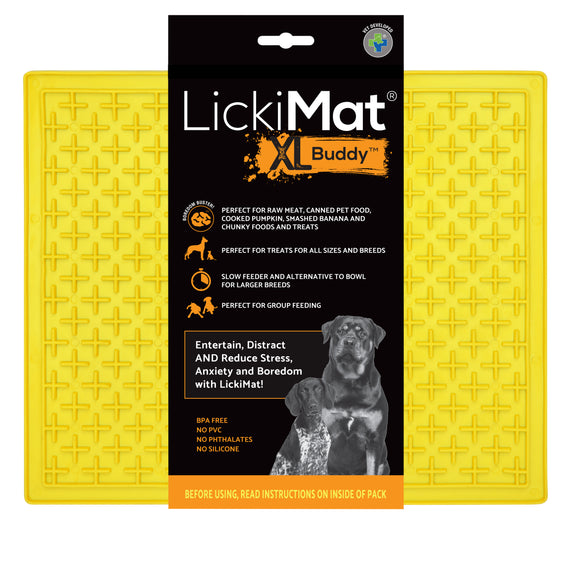 LickiMat Classic Buddy XL - Yellow