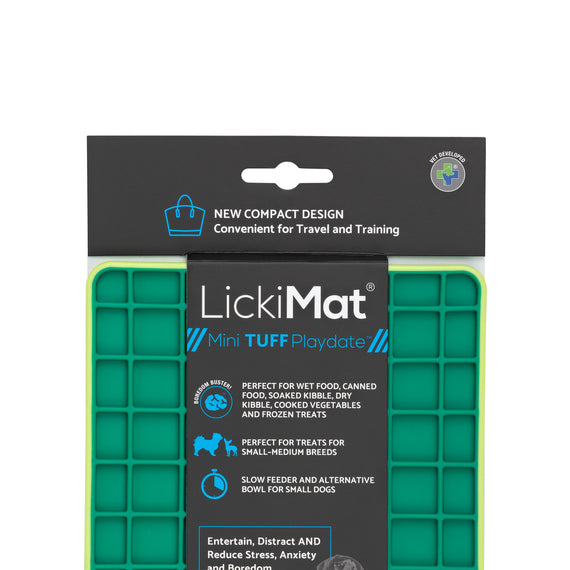 LickiMat Mini Playdate Tuff - Green