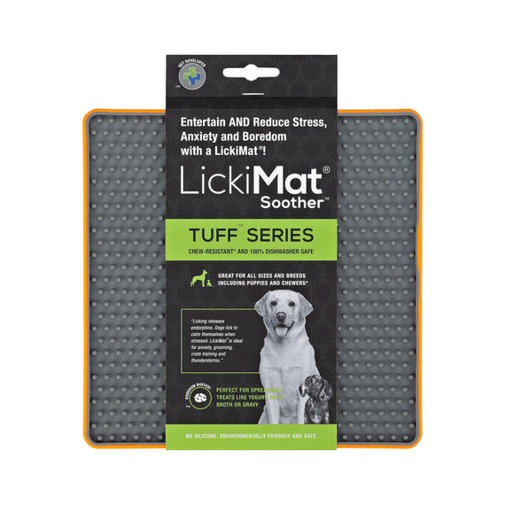 LickiMat Tuff Soother - Orange