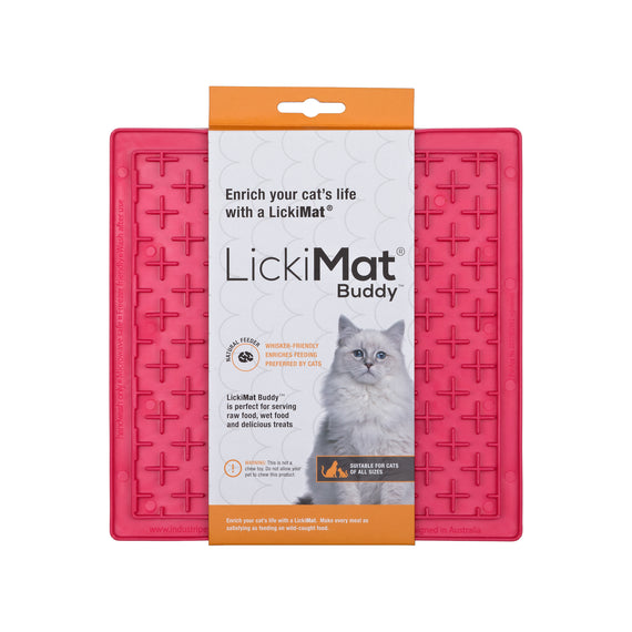 LickiMat Classic Buddy Cat - Pink